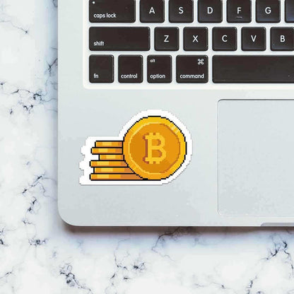 Bitcoin Pixel Sticker - Stickers | STICK IT UP