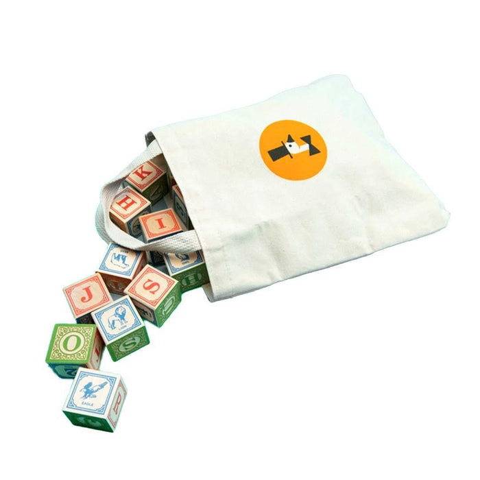 Blocks - Classic ABC with Canvas Bag (Set of 28) by Uncle Goose