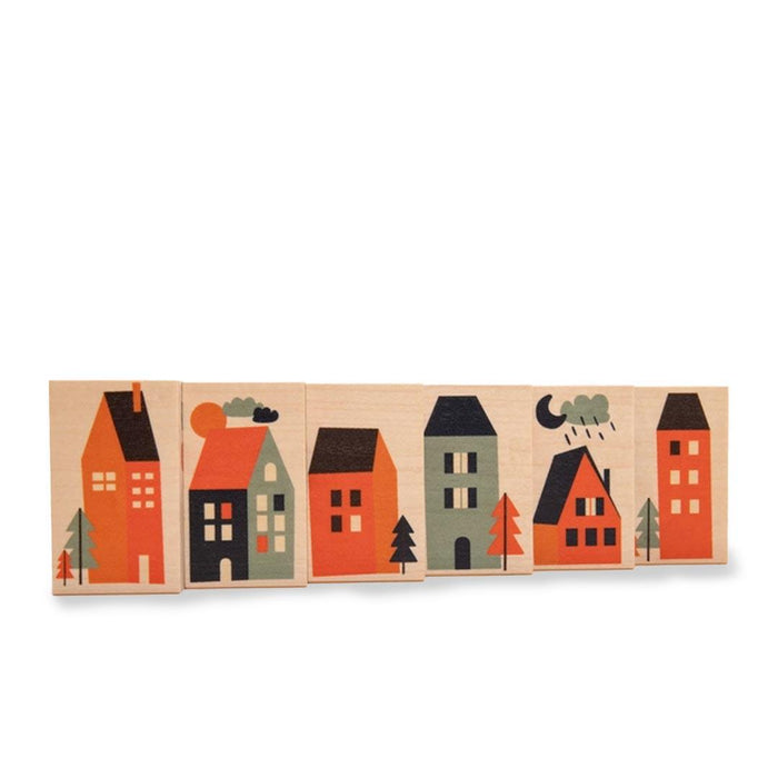 Blocks - Neighborhood Environments (Set of 6) by Uncle Goose
