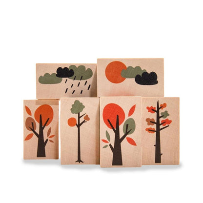 Blocks - Neighborhood Environments (Set of 6) by Uncle Goose