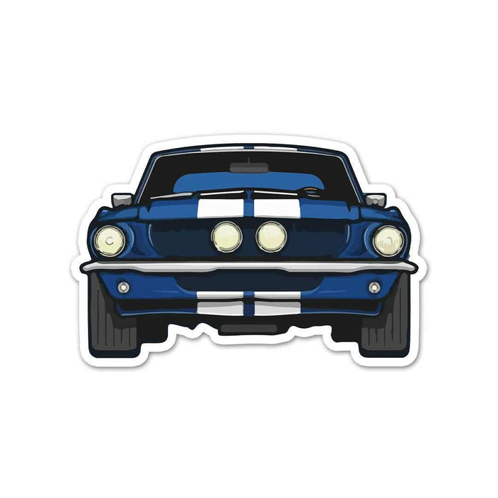 Blue Muscle Car Sticker - Stickers | STICK IT UP
