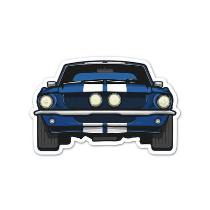 Blue Muscle Car Sticker - Stickers | STICK IT UP