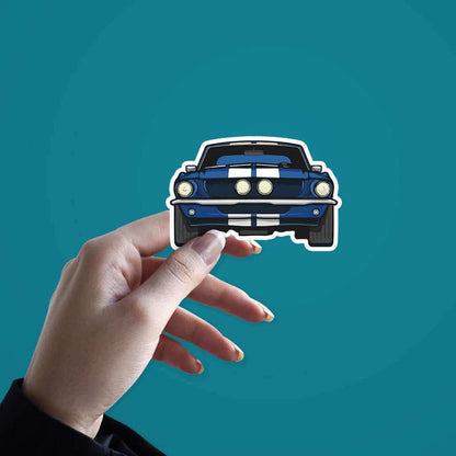 Blue Muscle Car Sticker - Stickers | STICK IT UP