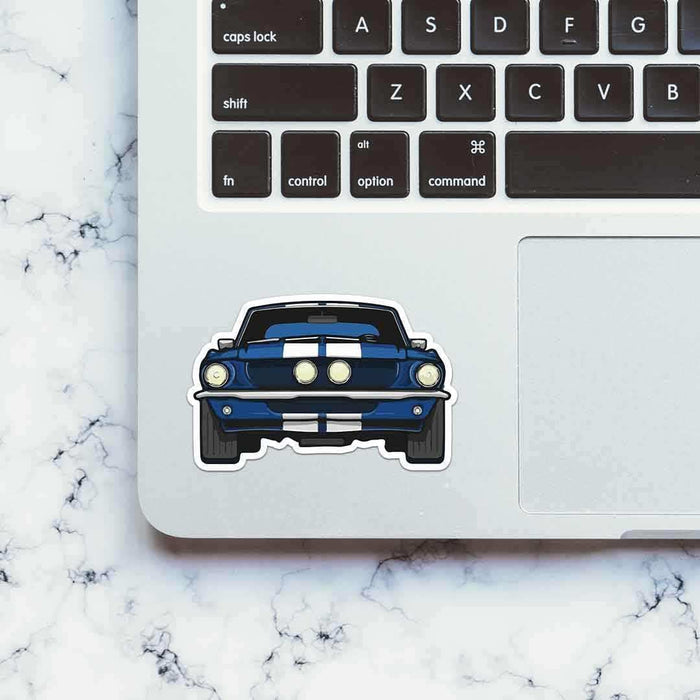 Blue Muscle Car Sticker - Stickers | STICK IT UP