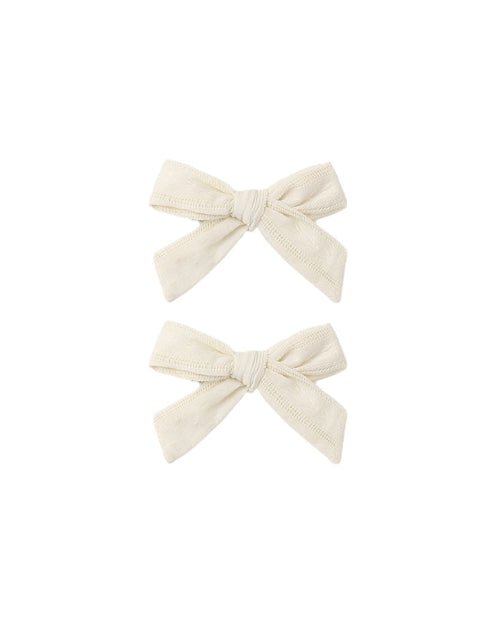bows set of 2 in natural
