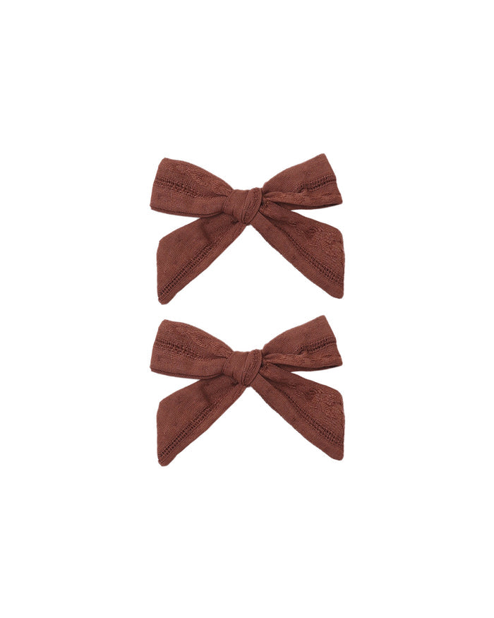 bows, set of 2 mulberry