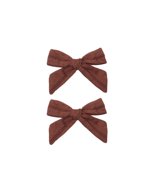bows, set of 2 mulberry