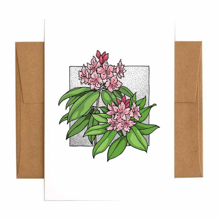 Card - All Occasion - Pacific Rhododendron PNW Native Plants by Lauren Nishizaki Designs