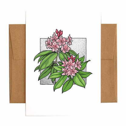 Card - All Occasion - Pacific Rhododendron PNW Native Plants by Lauren Nishizaki Designs