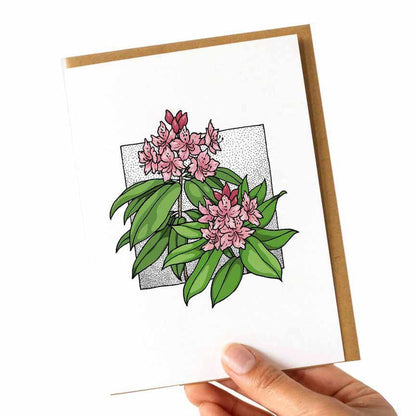 Card - All Occasion - Pacific Rhododendron PNW Native Plants by Lauren Nishizaki Designs