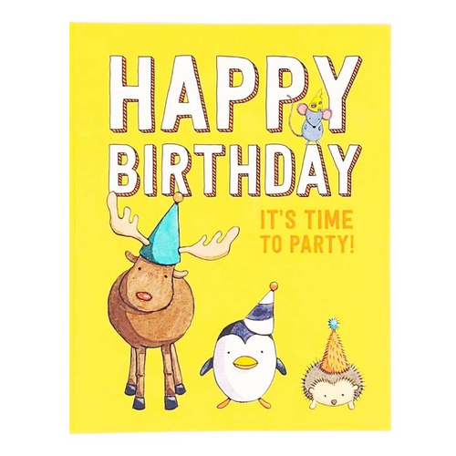 Card - Birthday - Party Animals by Semi Sweet Press