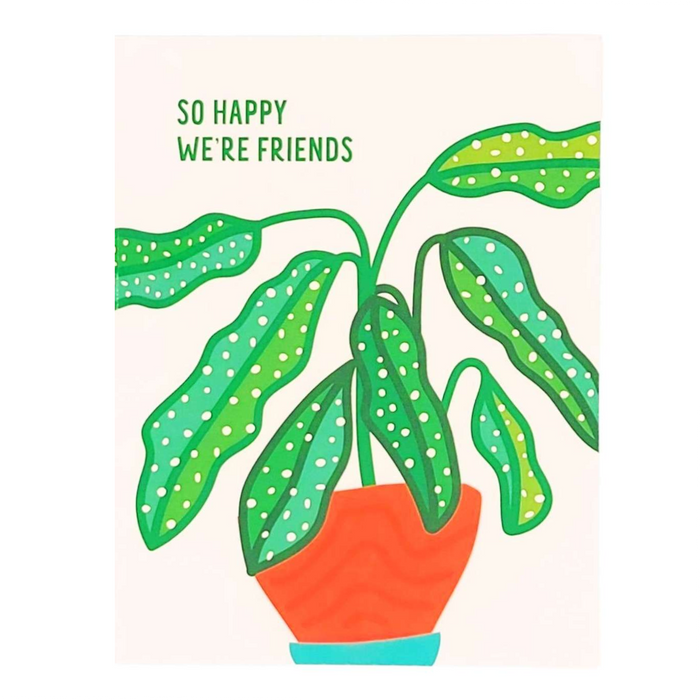 Card - Love and Friends - So Happy We're Friends Begonia by Graphic Anthology