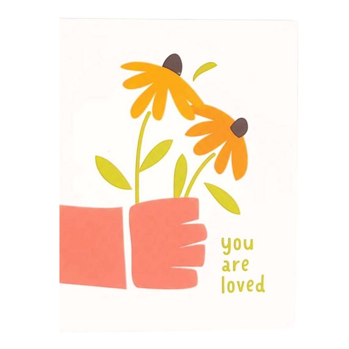 Card - Love and Friends - You Are Loved Handheld Flowers by Graphic Anthology