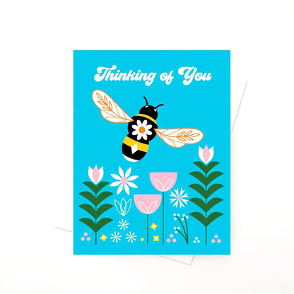 Card - Thinking of You - TOY Bee Floral by Amber Leaders Designs
