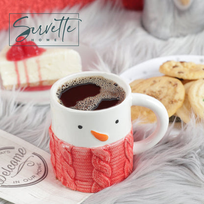 Christmas Mugs Red Sweater Holiday Winter Mugs