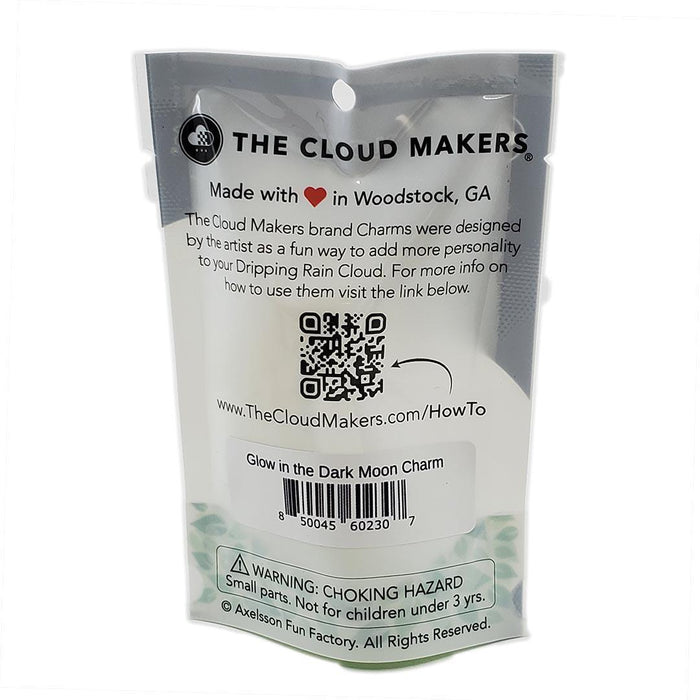 Cloud Accessory - Glow in the Dark Moon Charm by The Cloud Makers