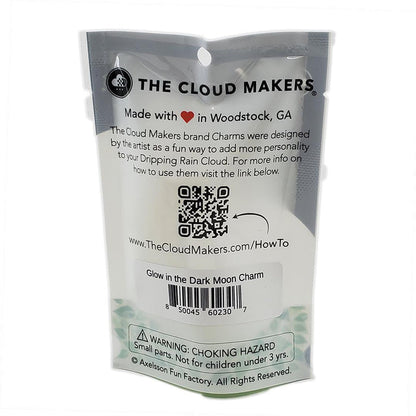 Cloud Accessory - Glow in the Dark Moon Charm by The Cloud Makers