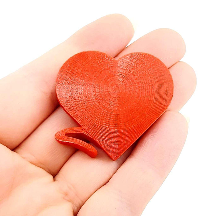 Cloud Accessory - Red Heart Charm by The Cloud Makers