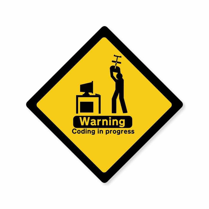 Coding in progress Sticker - Stickers | STICK IT UP