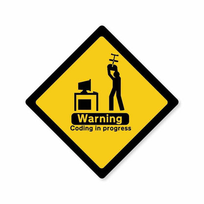 Coding in progress Sticker - Stickers | STICK IT UP