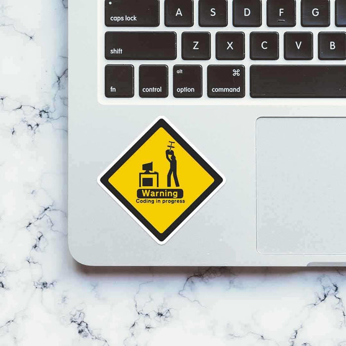 Coding in progress Sticker - Stickers | STICK IT UP