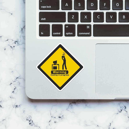 Coding in progress Sticker - Stickers | STICK IT UP