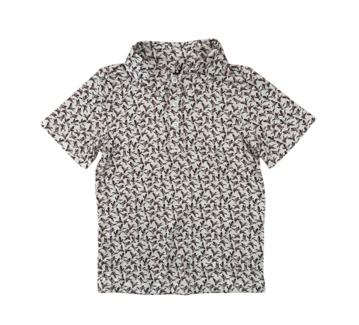 coolshade scottie polo UPF 50+ in delta wings