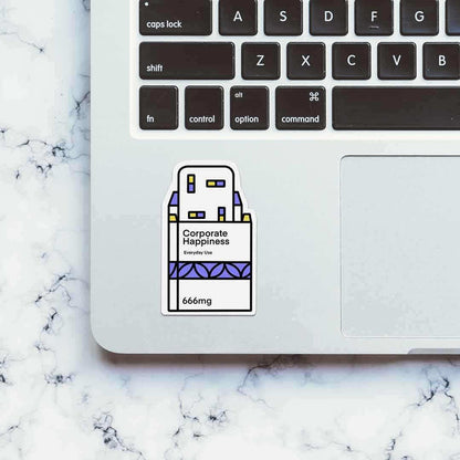Corporate Happiness Sticker - Stickers | STICK IT UP