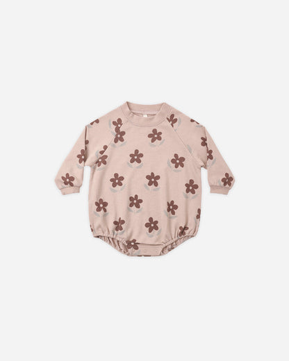 Crew Neck Romper in Daisy