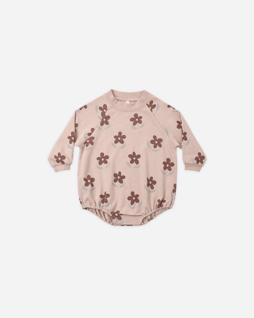 Crew Neck Romper in Daisy