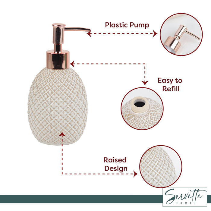 Criss Cross Pattern Soap Dispenser