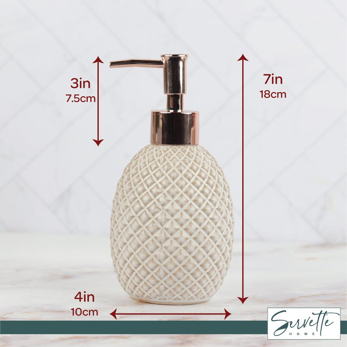 Criss Cross Pattern Soap Dispenser