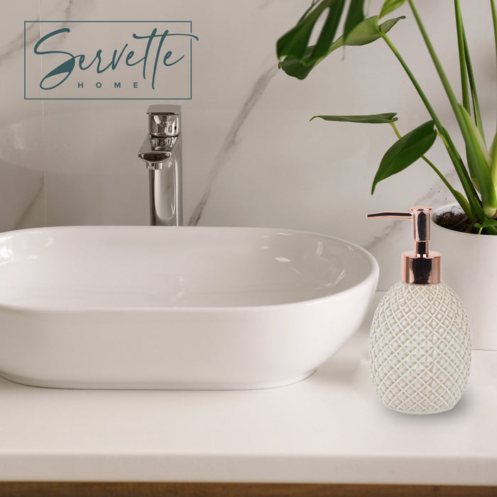 Criss Cross Pattern Soap Dispenser