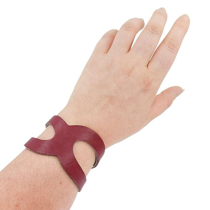 Cuff - Paisley Reversible (Cranberry Red and Gray Taupe) by Oliotto