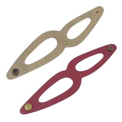 Cuff - Paisley Reversible (Cranberry Red and Gray Taupe) by Oliotto