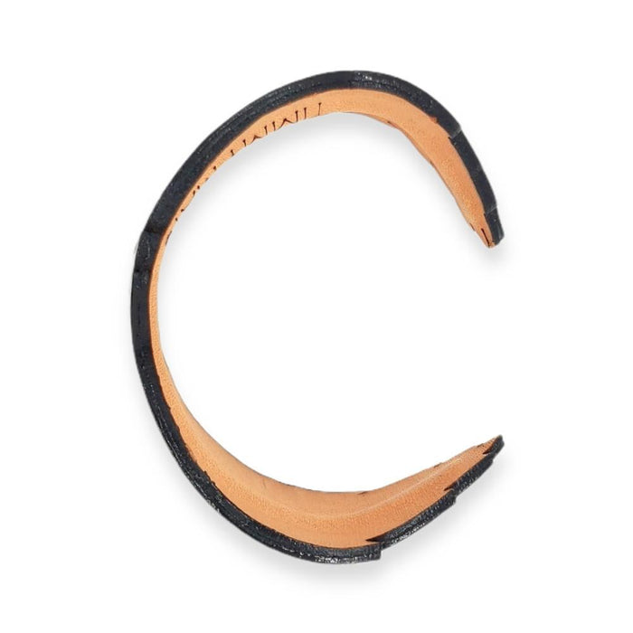 Cuff - Tuft + Plume Hand-painted Leather by Timmy Mays
