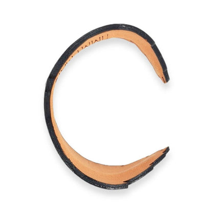 Cuff - Tuft + Plume Hand-painted Leather by Timmy Mays
