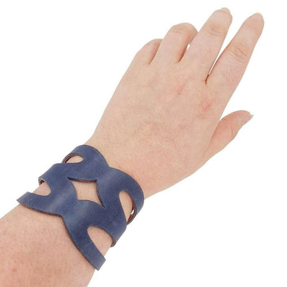Cuff - Valentine Reversible (Cranberry Red and Violet Ink) by Oliotto