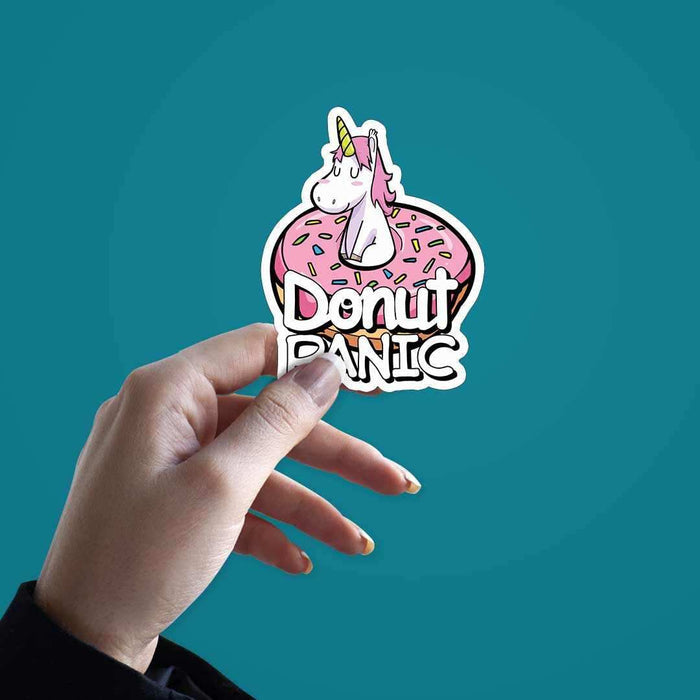 DONUT Panic Sticker - Stickers | STICK IT UP