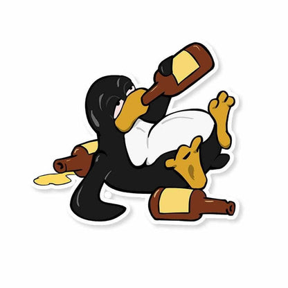 Drunk Linux Sticker - Stickers | STICK IT UP