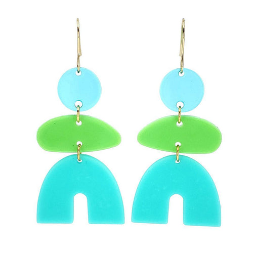 Earrings - Chubby Arch (Aqua Breeze) by Chubby Bunny