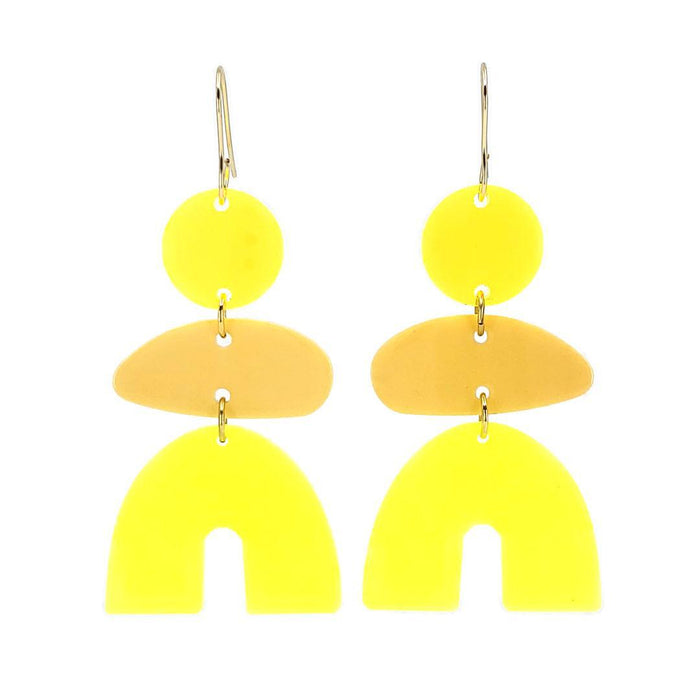 Earrings - Chubby Arch (Neon Citrus) by Chubby Bunny