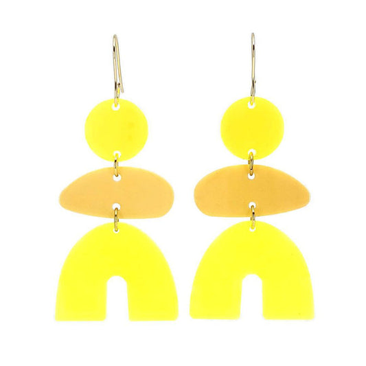 Earrings - Chubby Arch (Neon Citrus) by Chubby Bunny