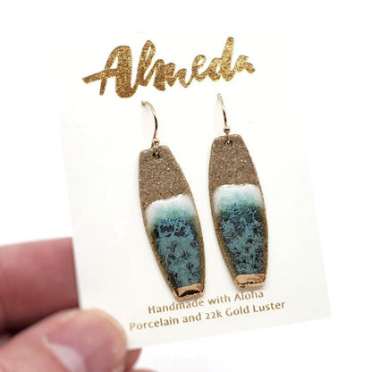 Earrings - Drops - Kailua Board (Last Ones!) by Almeda Jewelry
