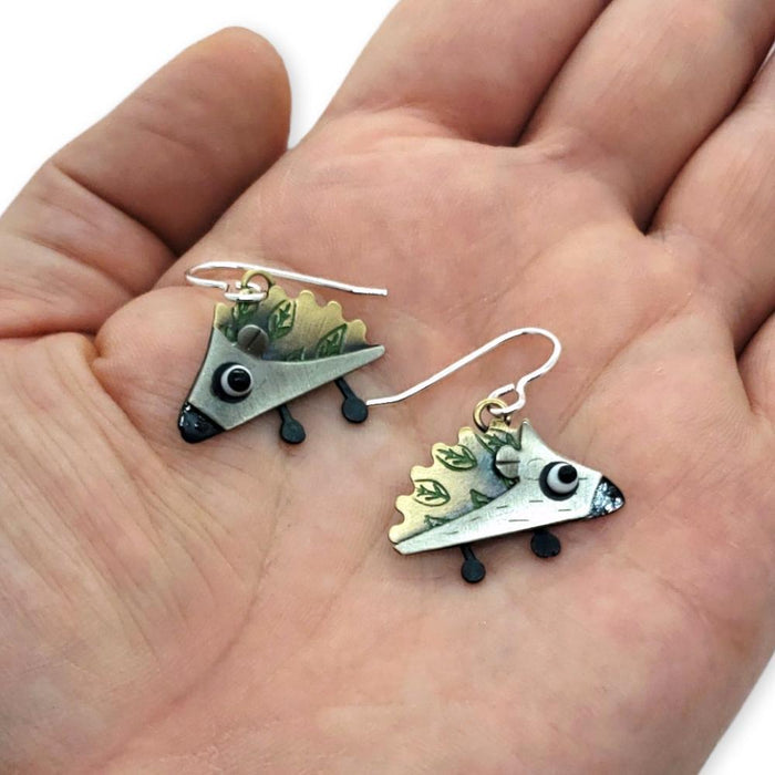 Earrings - Hedgehog by Chickenscratch