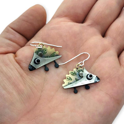 Earrings - Hedgehog by Chickenscratch