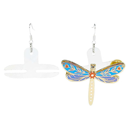Earrings - Horizontal Clear-Ings Enamel Pin Earring Converters by Pop Pastel