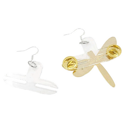 Earrings - Horizontal Clear-Ings Enamel Pin Earring Converters by Pop Pastel