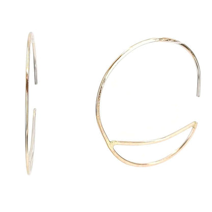 Earrings - Small Bridge Gold-fill Hoops by Verso