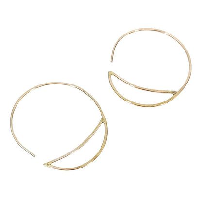 Earrings - Small Bridge Gold-fill Hoops by Verso